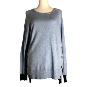 J. Crew wool/rabbit hair lightweight blue/navy sweater. Sz Small